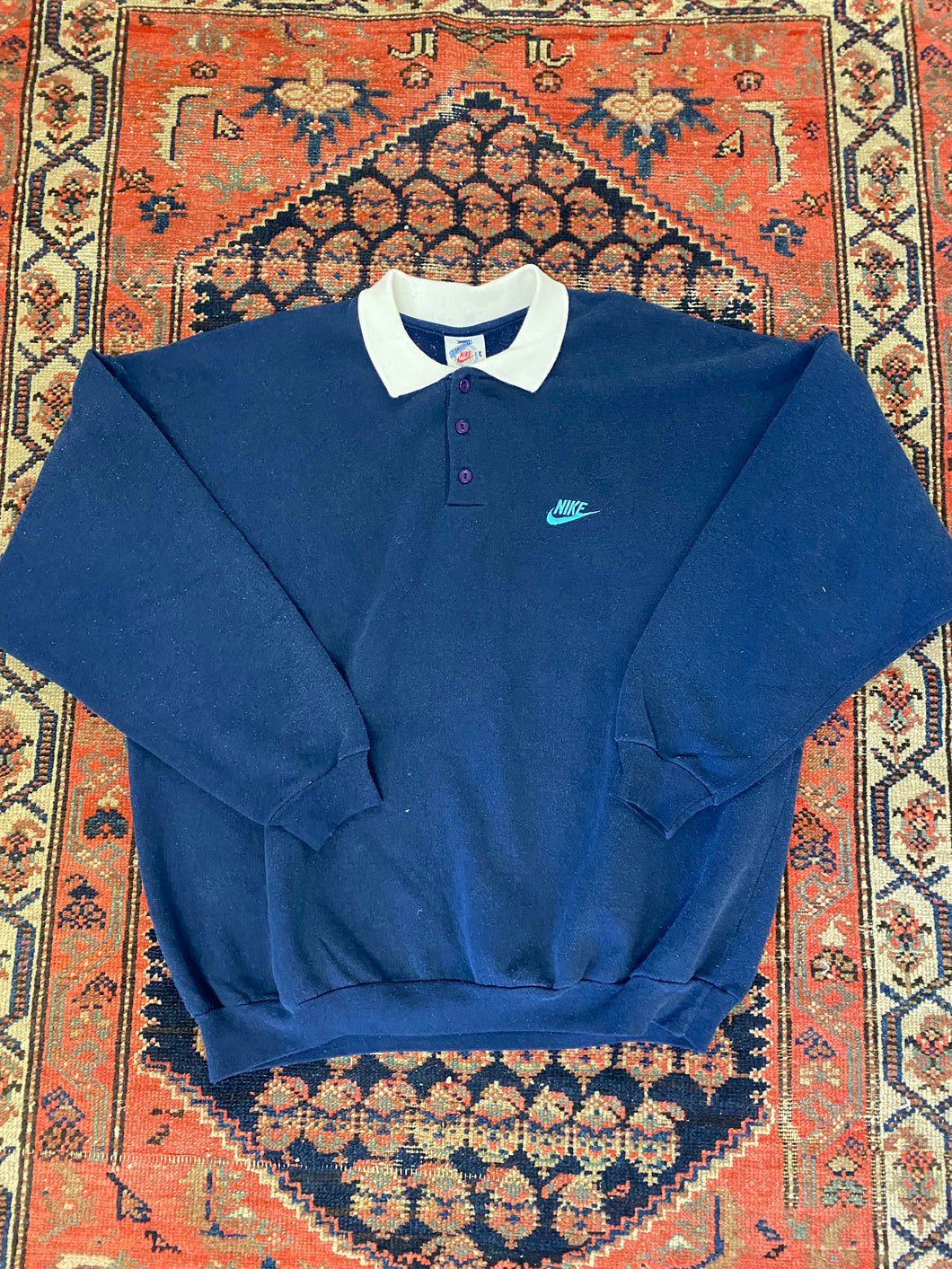 90s Nike Rugby Polo - L