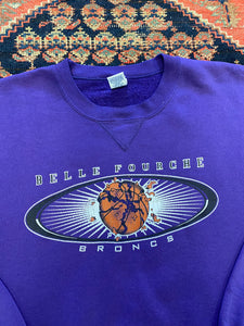 Vintage Broncs basketball Crewneck - Medium
