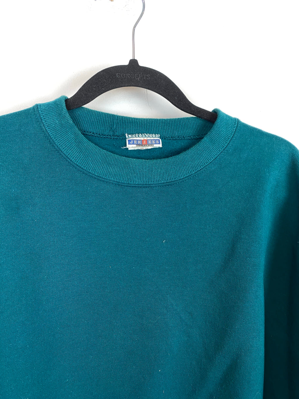 Teal vintage crewneck - L