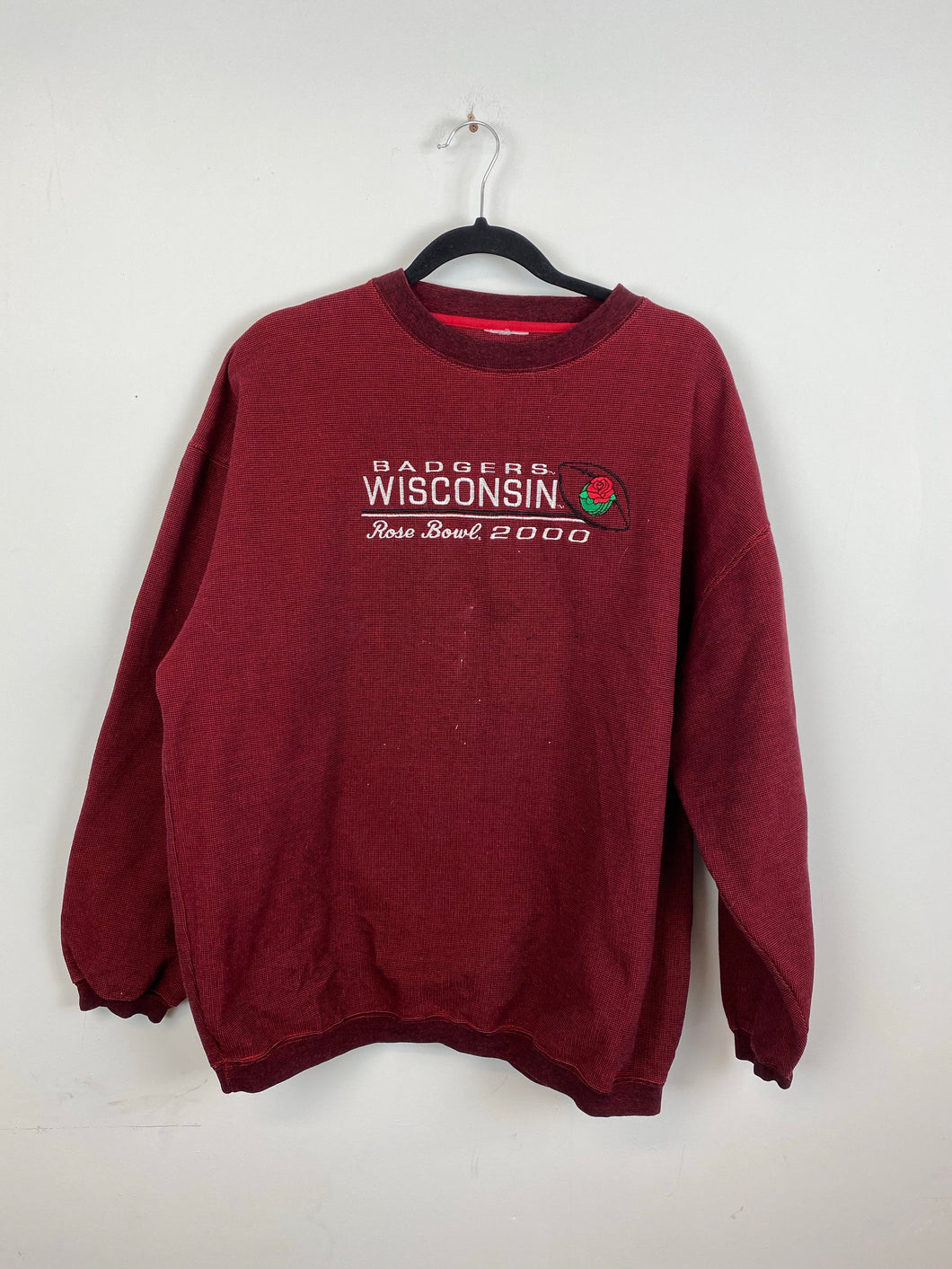 Embroidered Wisconsin crewneck