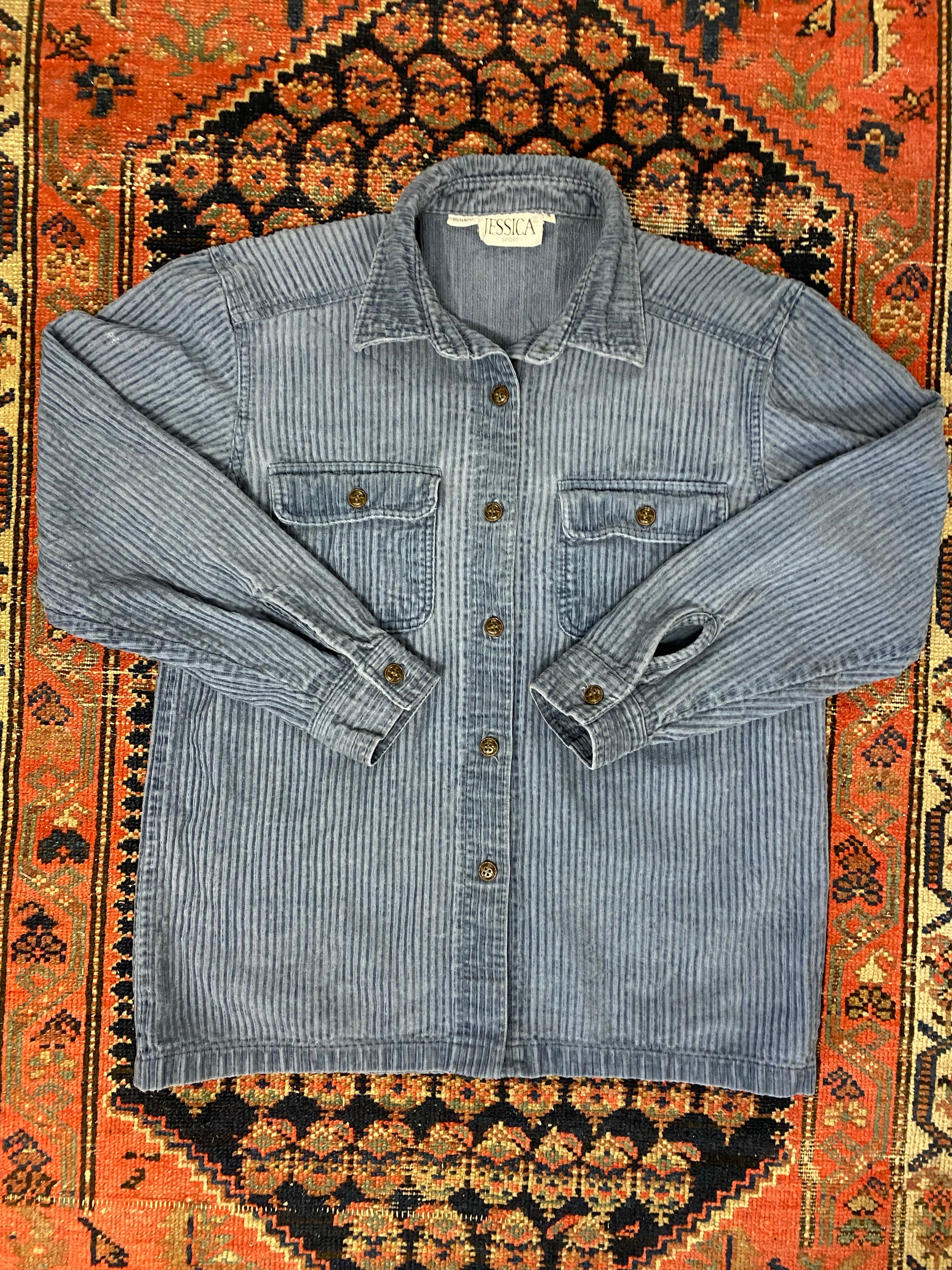 Vintage Thick Corduroy Button Up - WMNS - M