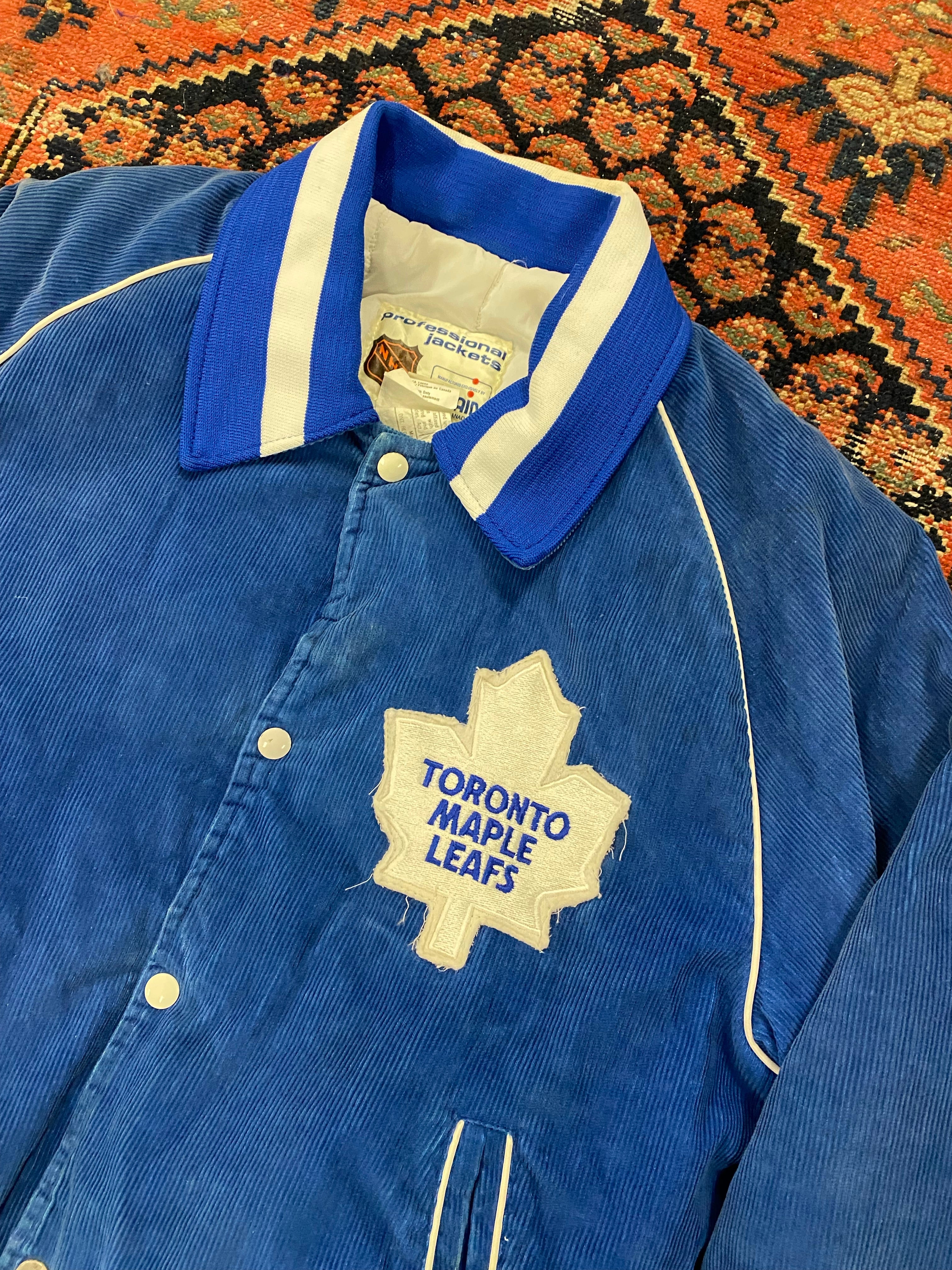 Vintage Corduroy Toronto Maple Leafs Jacket - M