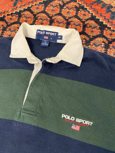 90s Polo Sport Rugby Polo - L