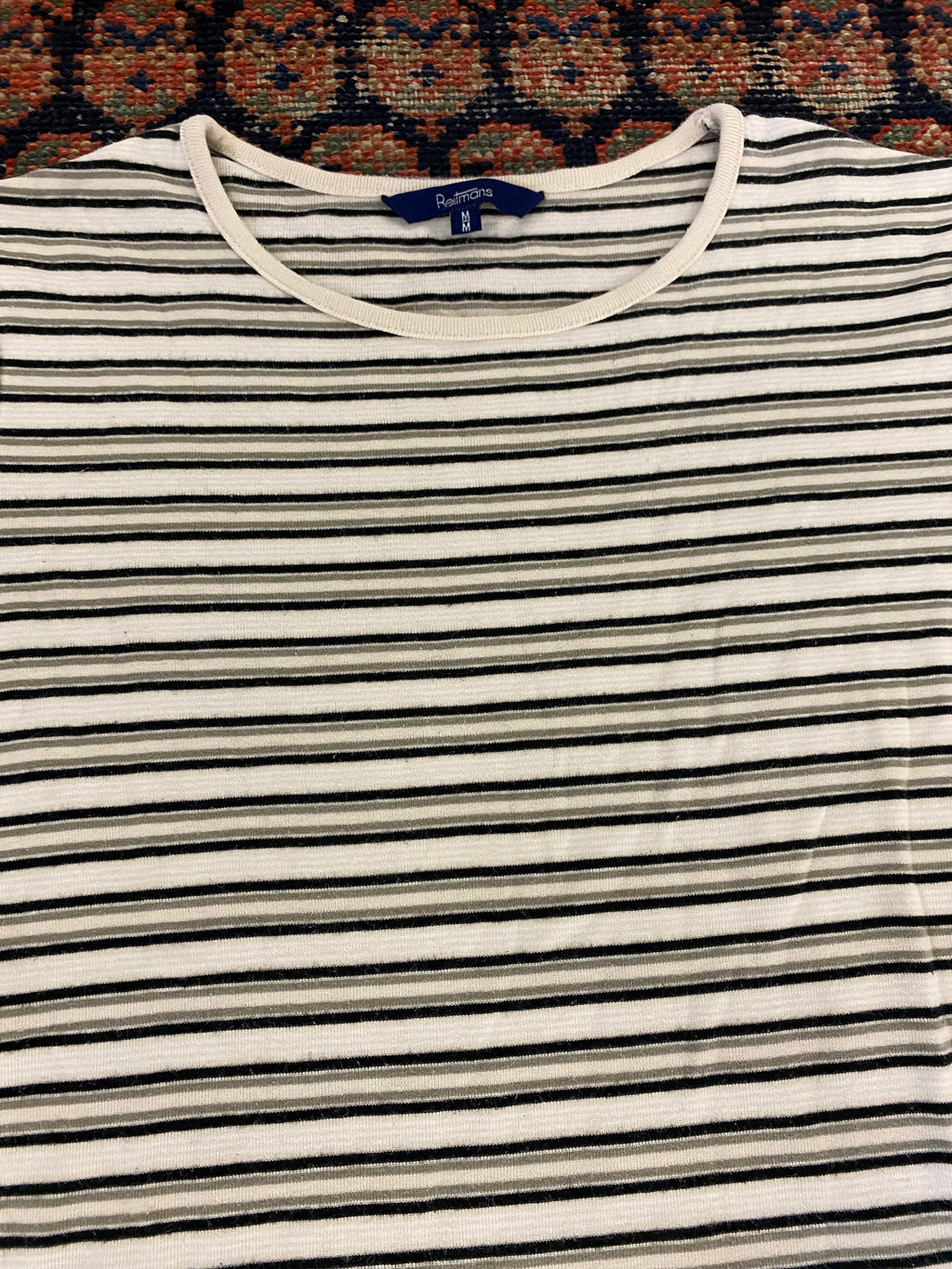Vintage Striped T Shirt - M