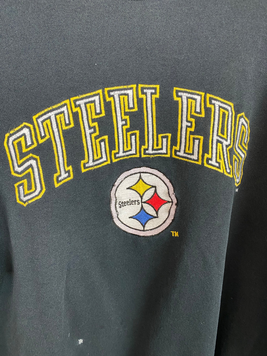Vintage embroidered Steelers crewneck - M