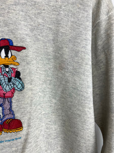 Embroidered Daffy crewneck