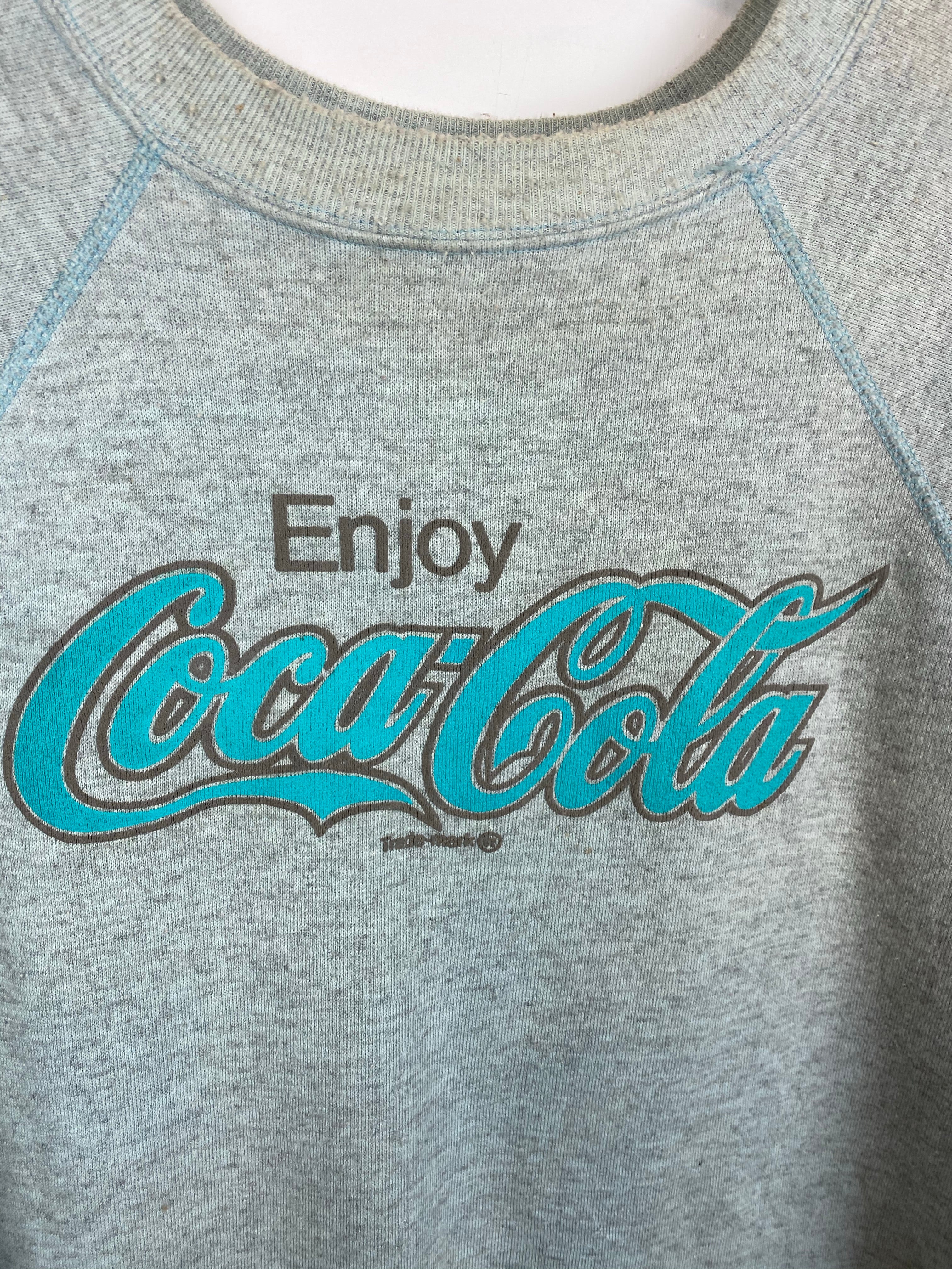 80s light blue Coca Cola crewneck