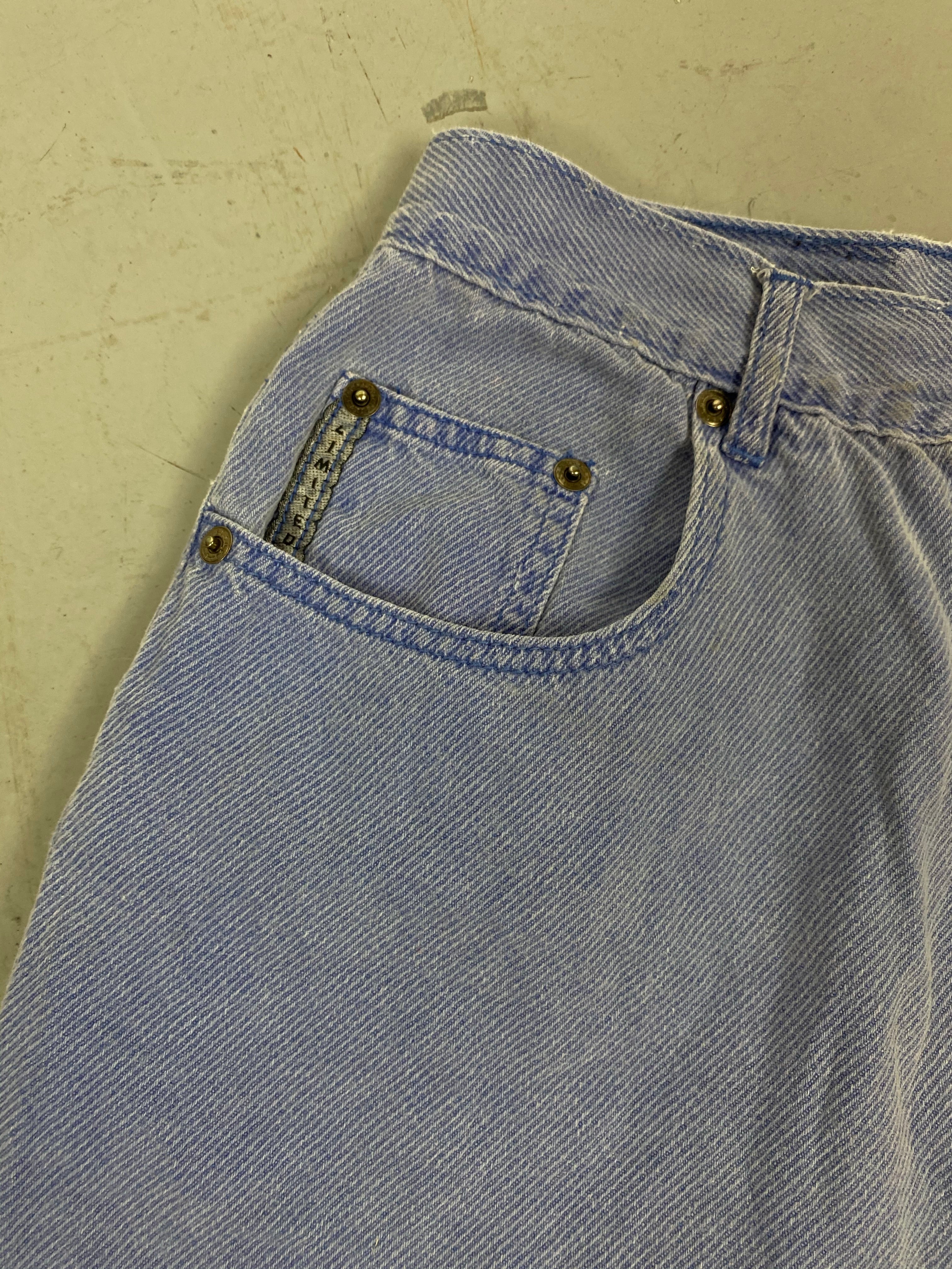 Vintage Purple high waisted denim shorts - 26in