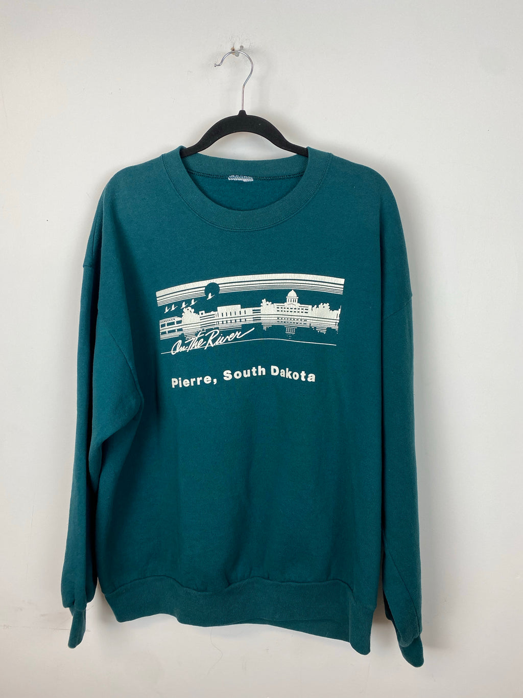 Teal South Dakota crewneck - M
