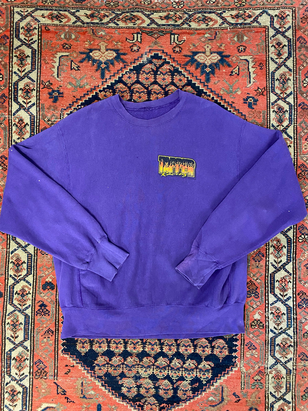 Vintage Front And Back Racing Crewneck - L