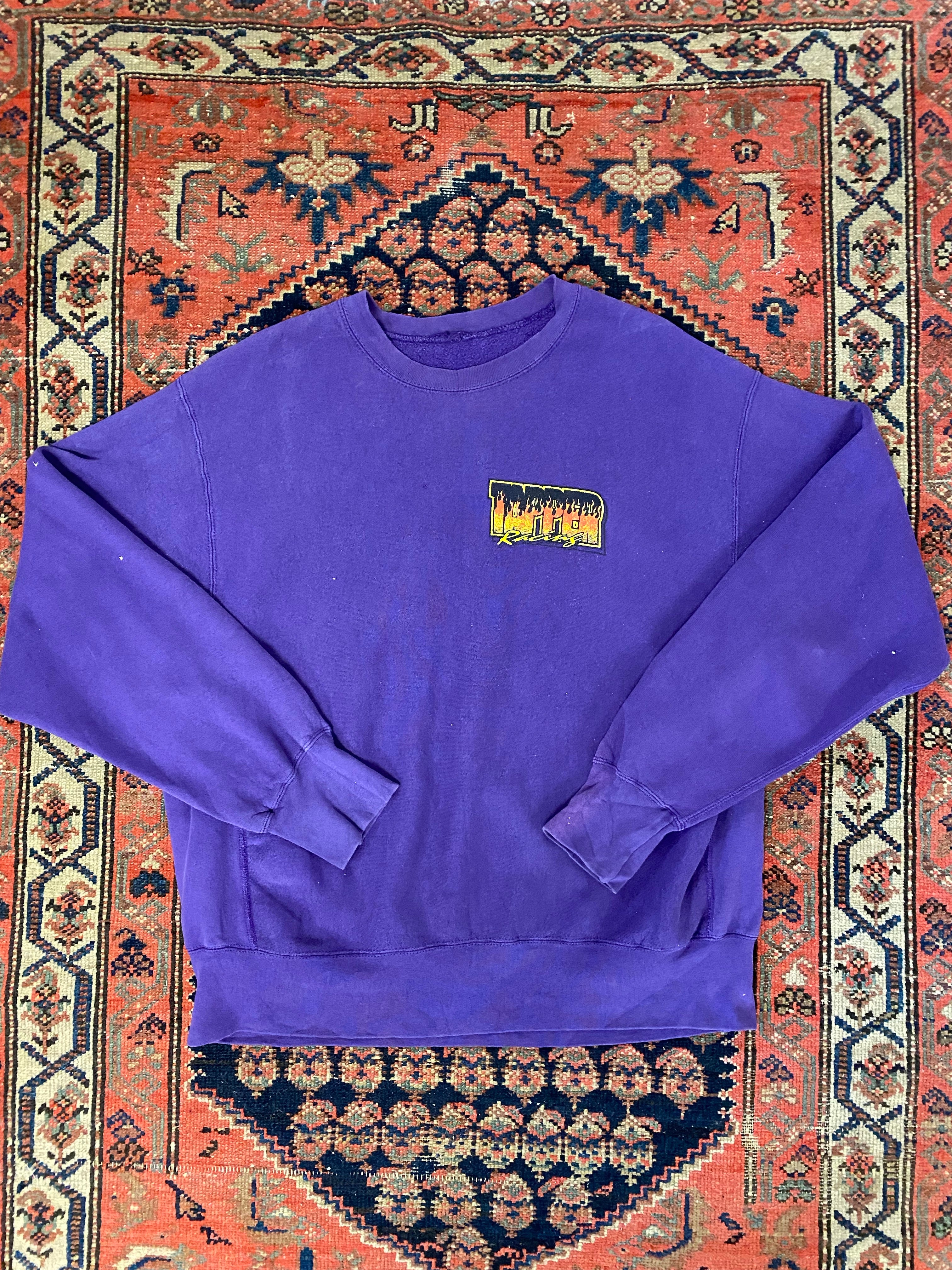 Vintage Front And Back Racing Crewneck - L