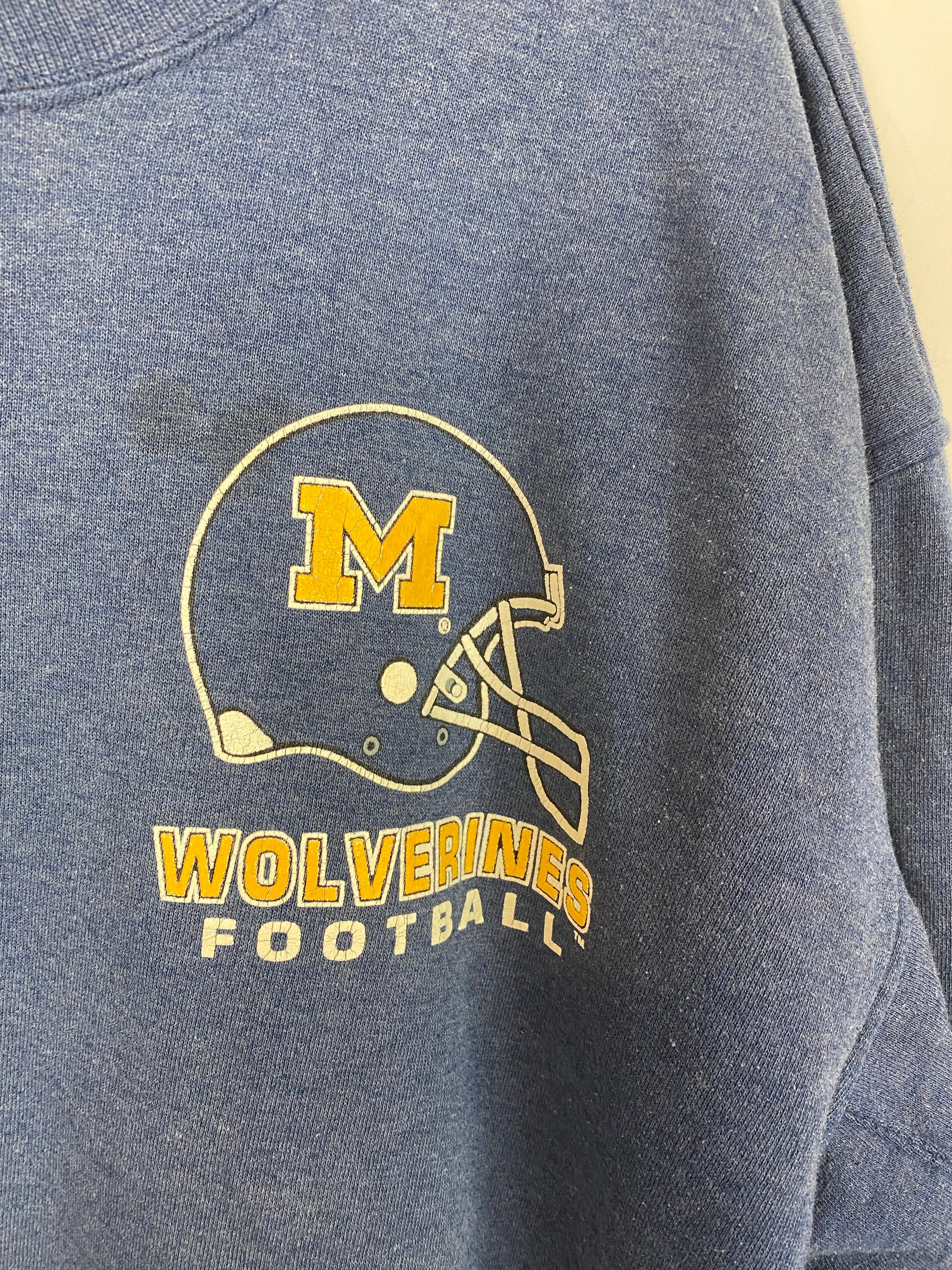 Front and back Michigan crewneck