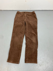 Brown high waisted corduroy pants