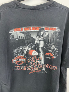 Front and back faded Harley Davidson t shirt