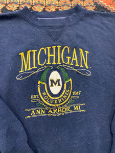 Vintage Embroider Michigan Crewneck - M