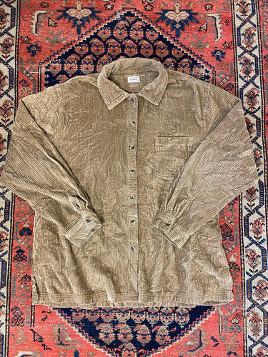Vintage LL Bean Corduroy Button Up - XL