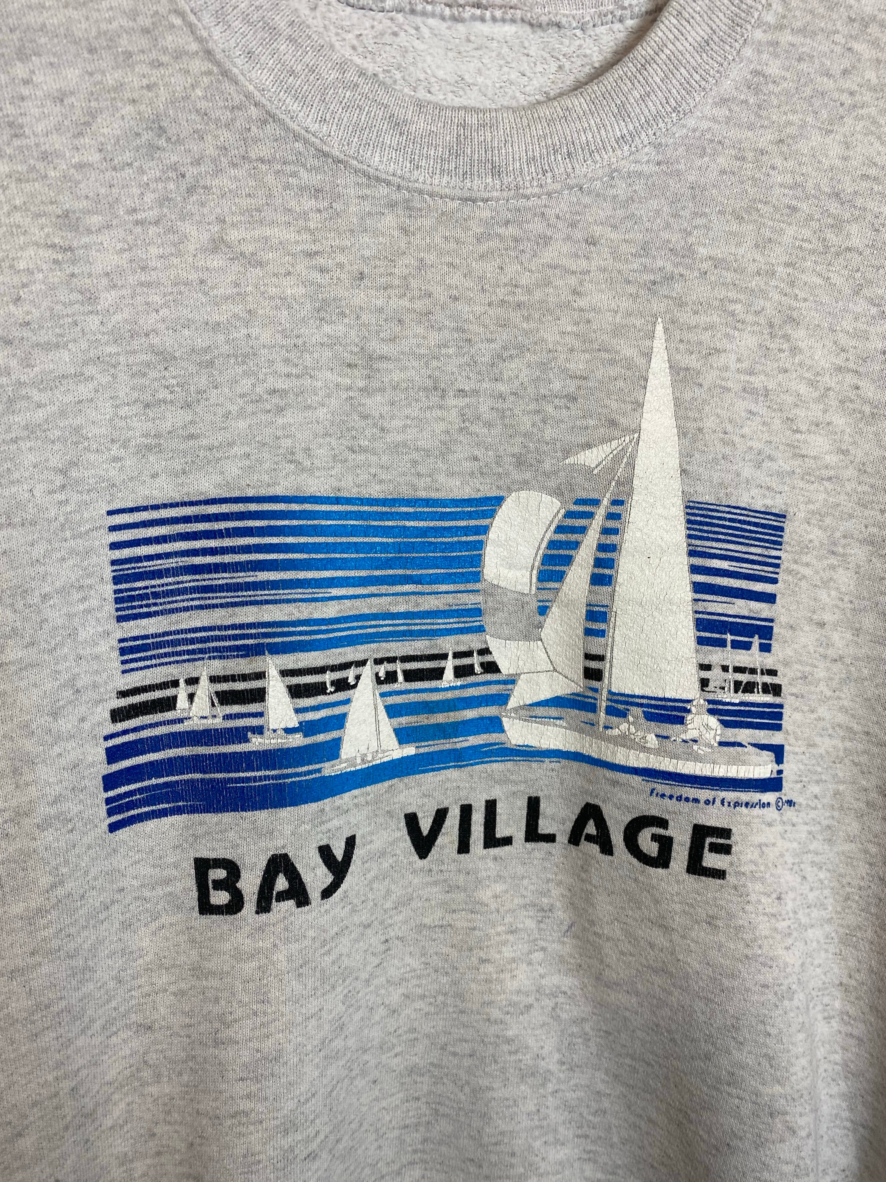 1988 Bay Village Sail Boat Crewneck - M/L