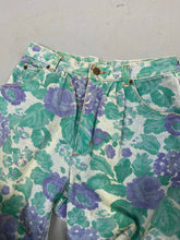Load image into Gallery viewer, Pleated floral denim