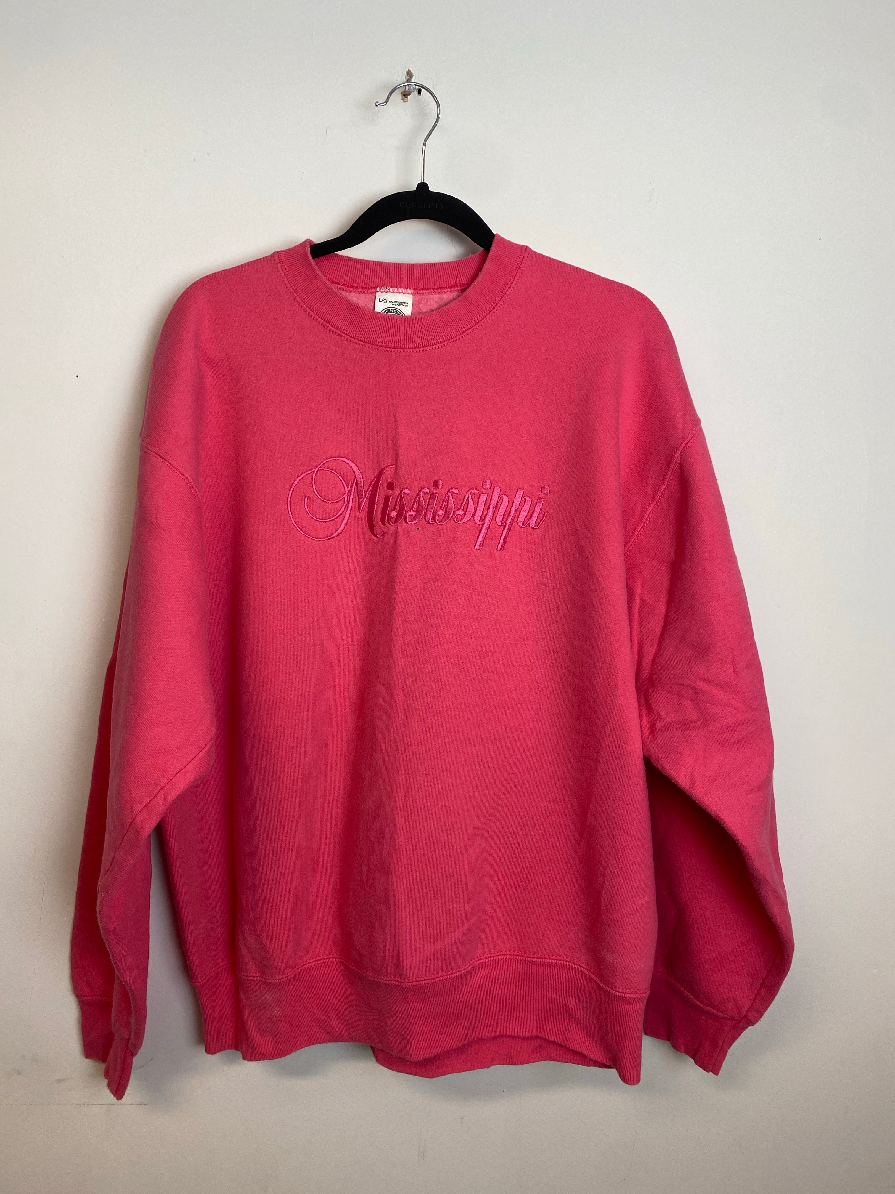 Vintage Embroidered Mississippi Crewneck - M/L