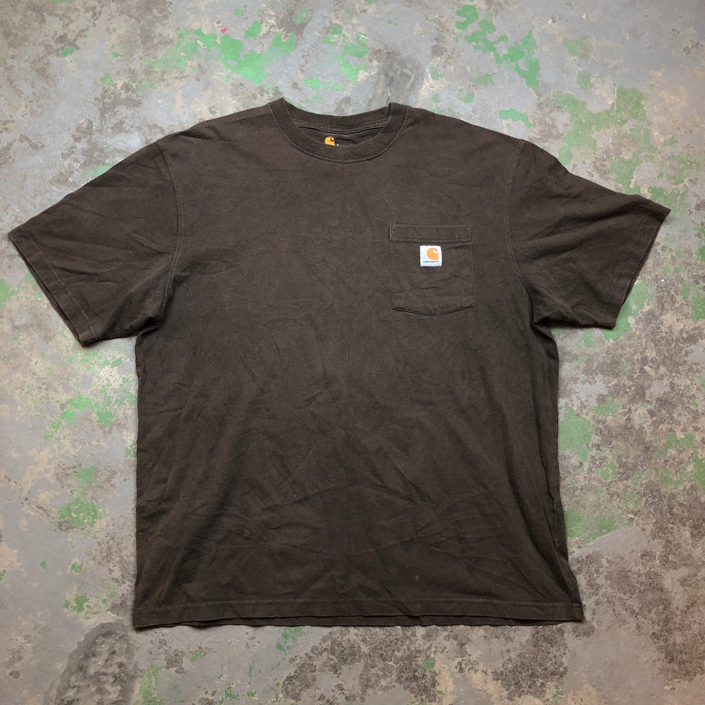 Brown Carhartt pocket t shirt