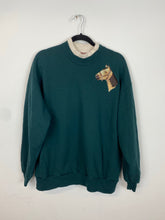Load image into Gallery viewer, Embroidered Mock neck Horse crewneck - S/M
