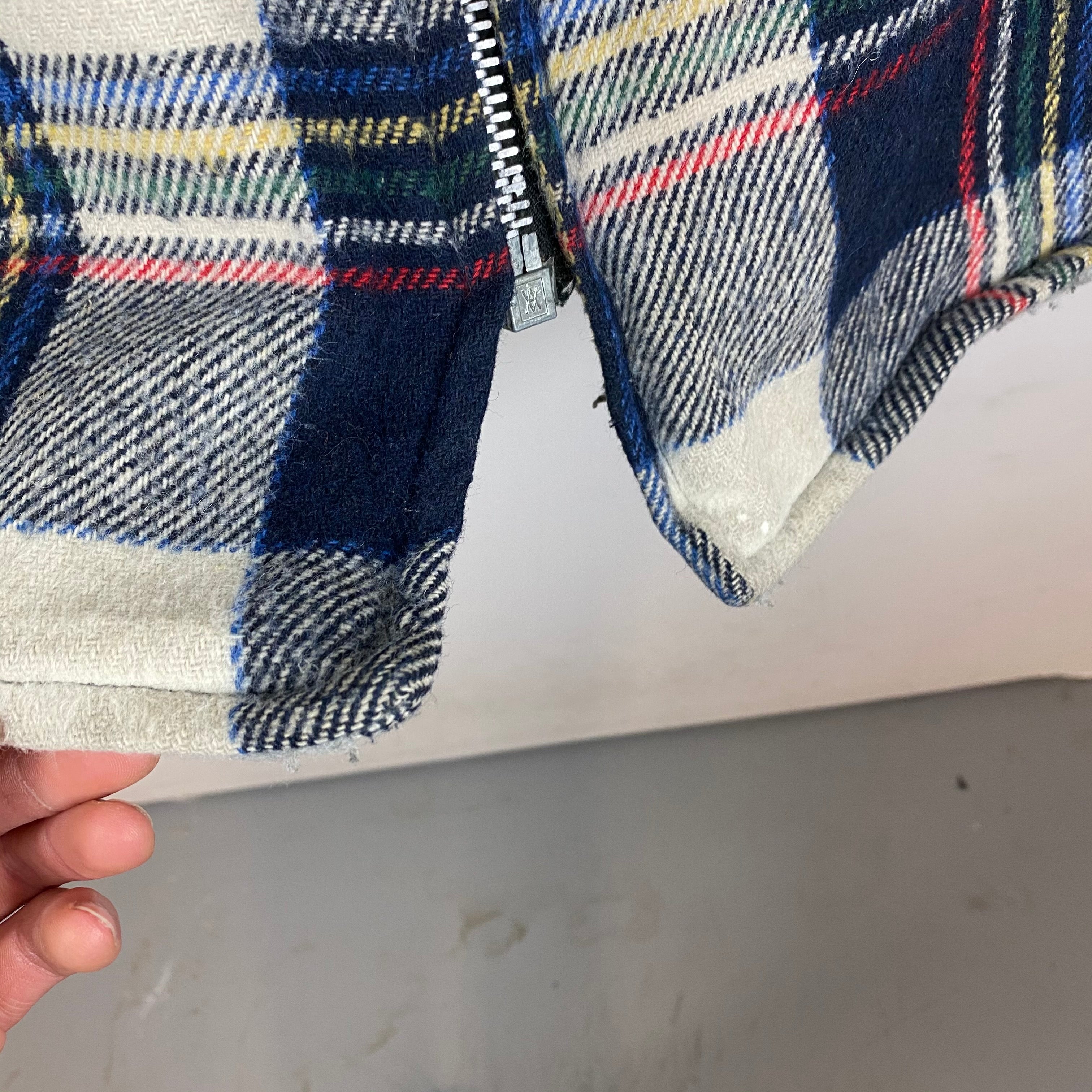 Heavy full zip flannel jacket