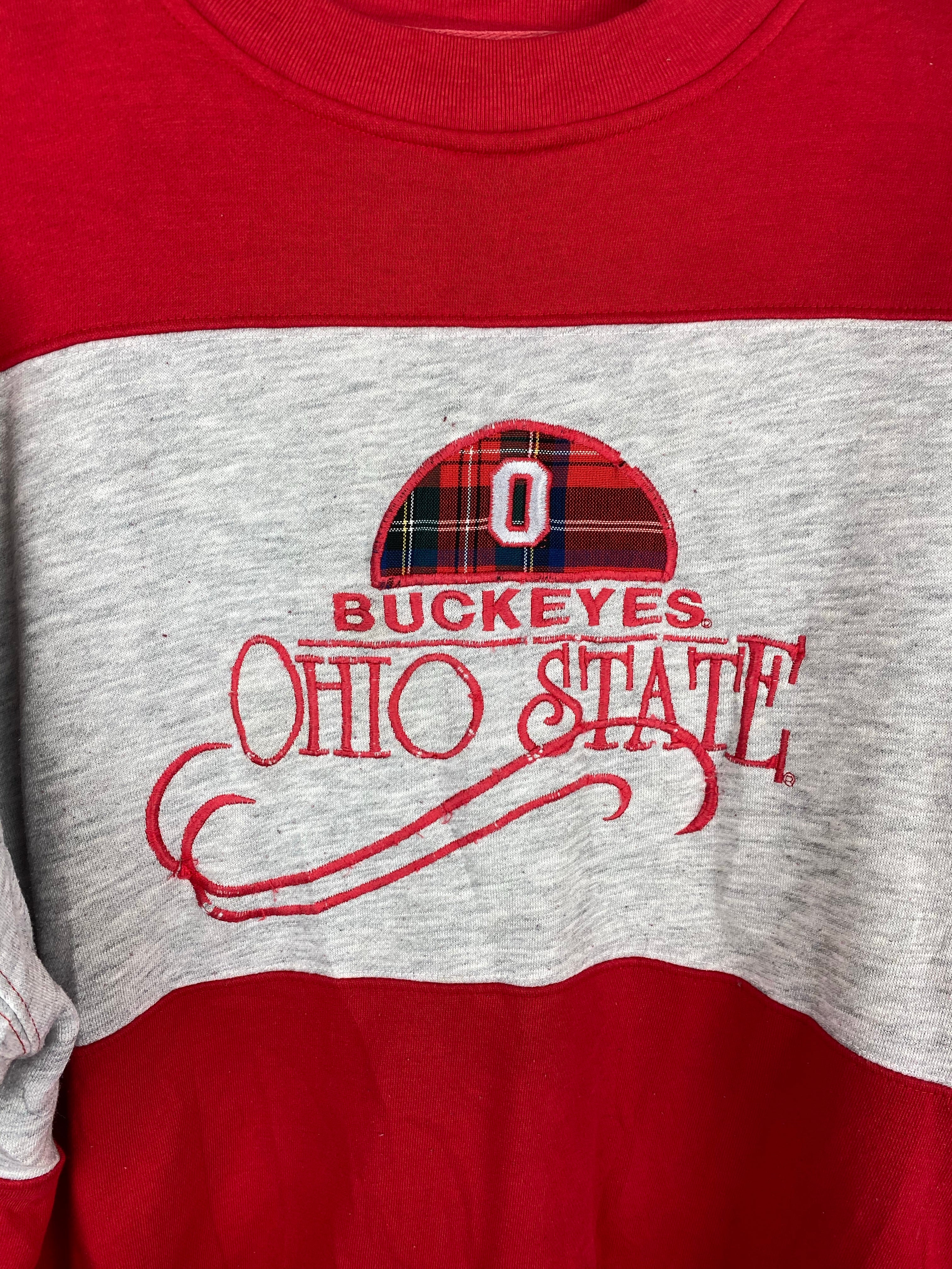 Colour blocked Ohio State Buckeyes crewneck