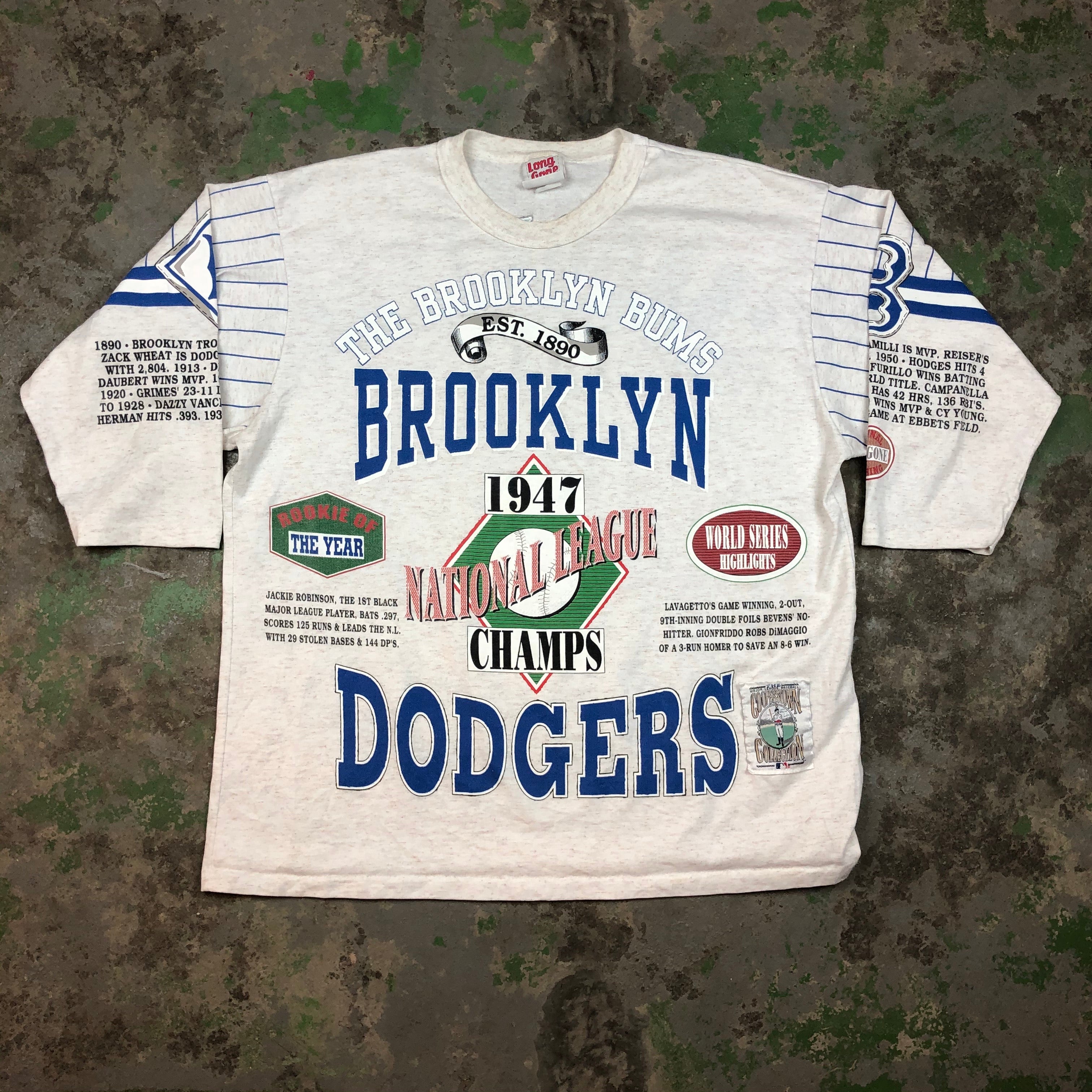 90s dodgers quarter sleeve t-shirt