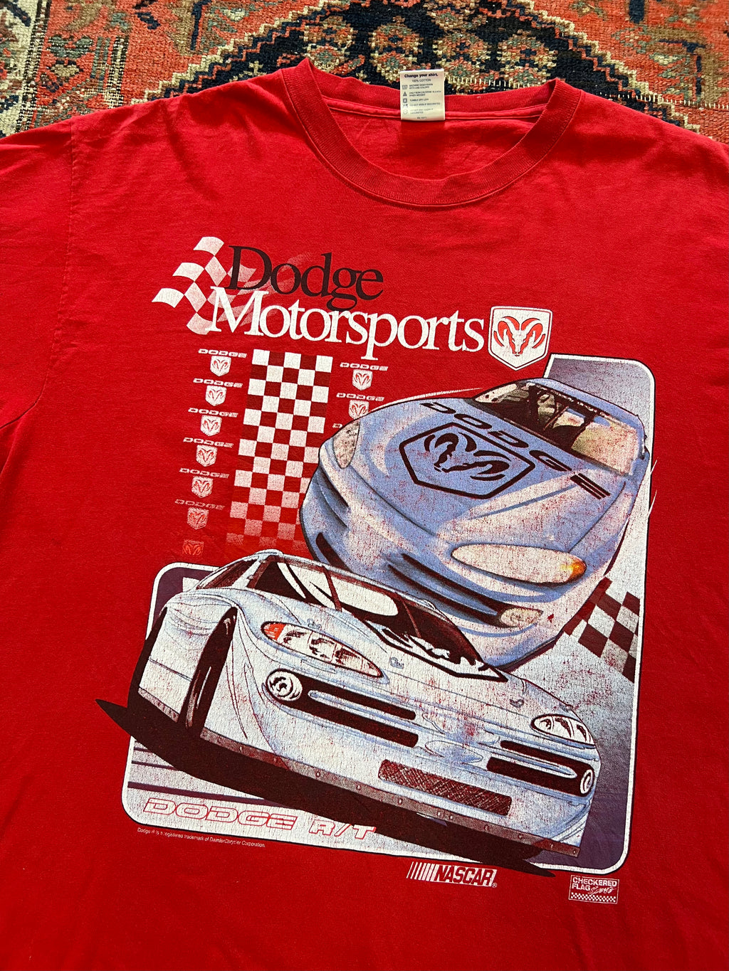 VINTAGE FRONT AND BACK DODGE T SHIRT - L/XL