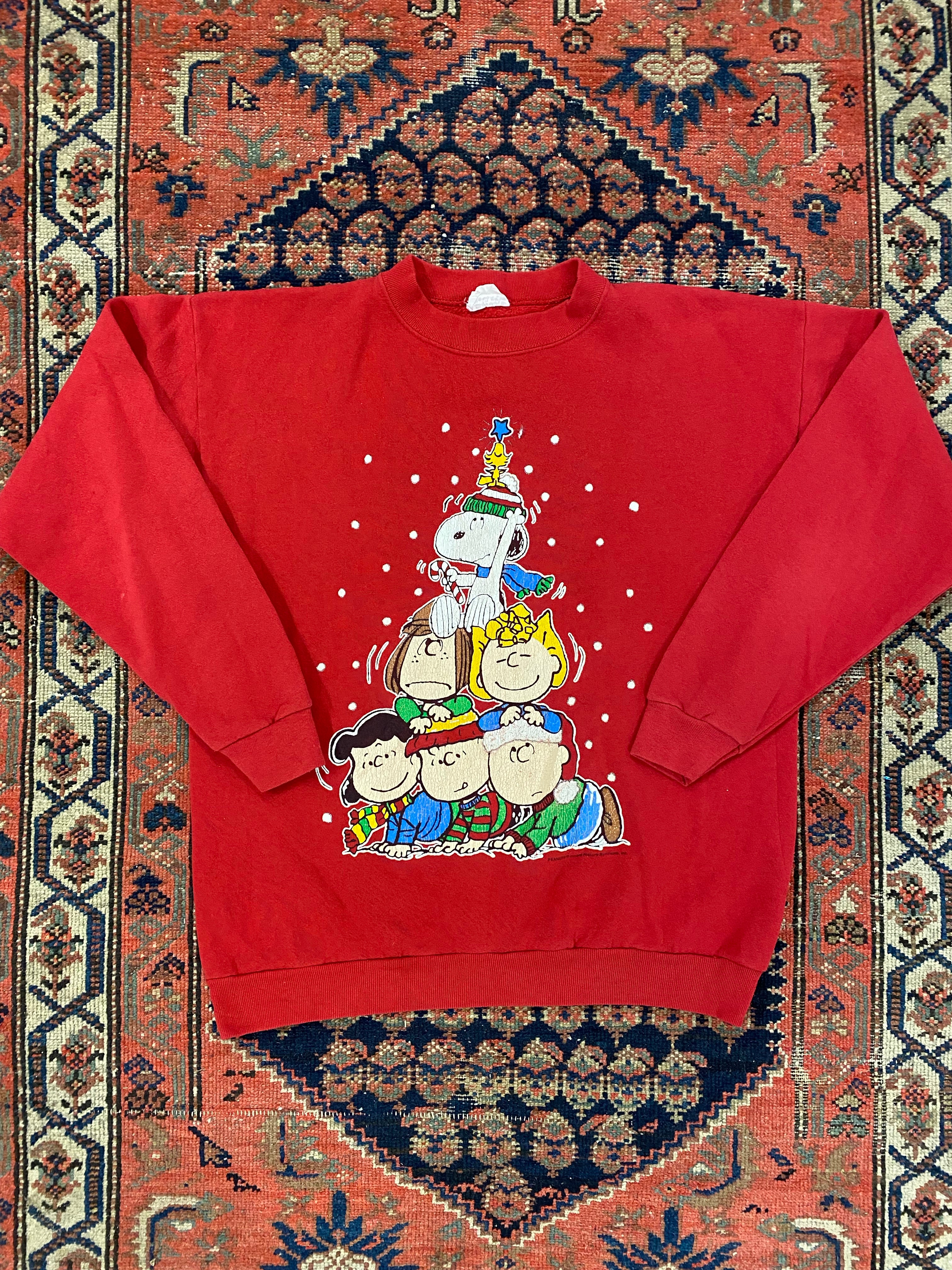 Vintage Peanuts Christmas Crewneck - L