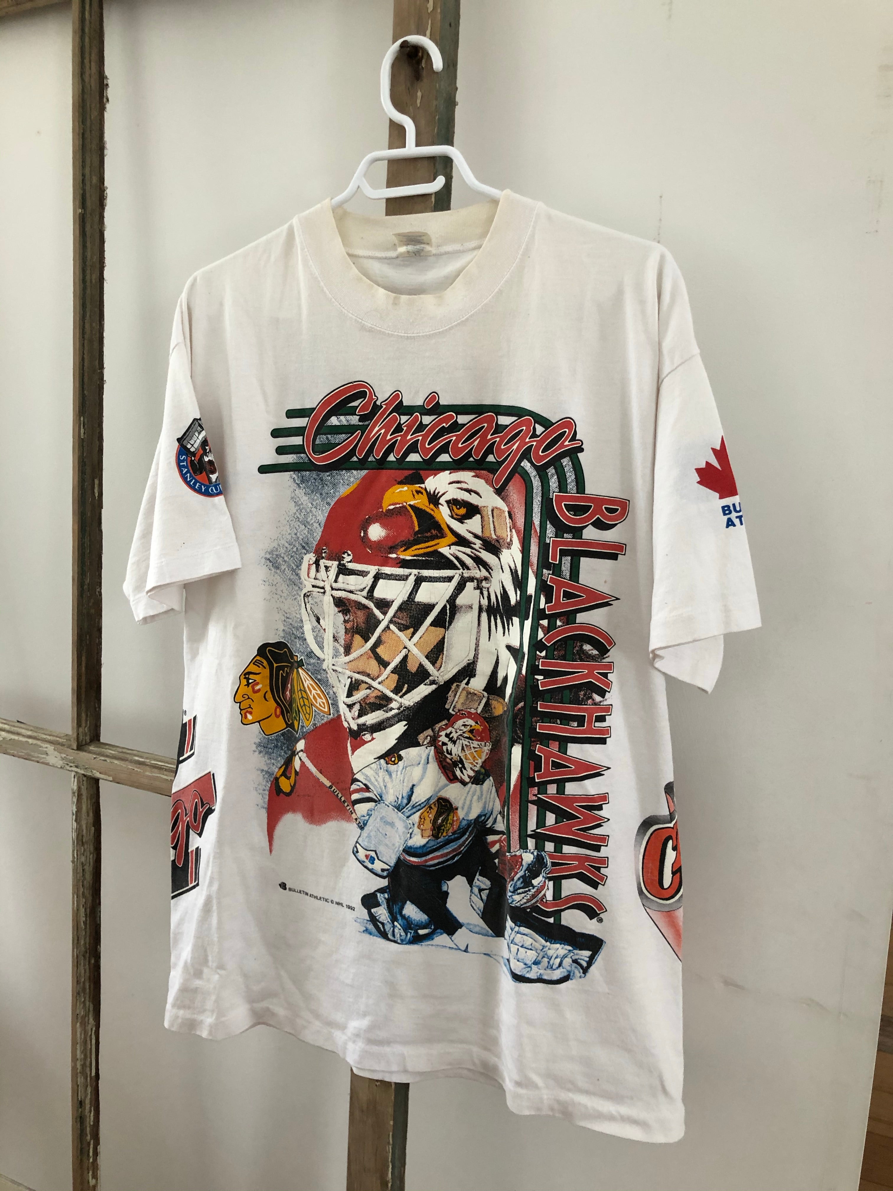 1992 Black Hawks tee