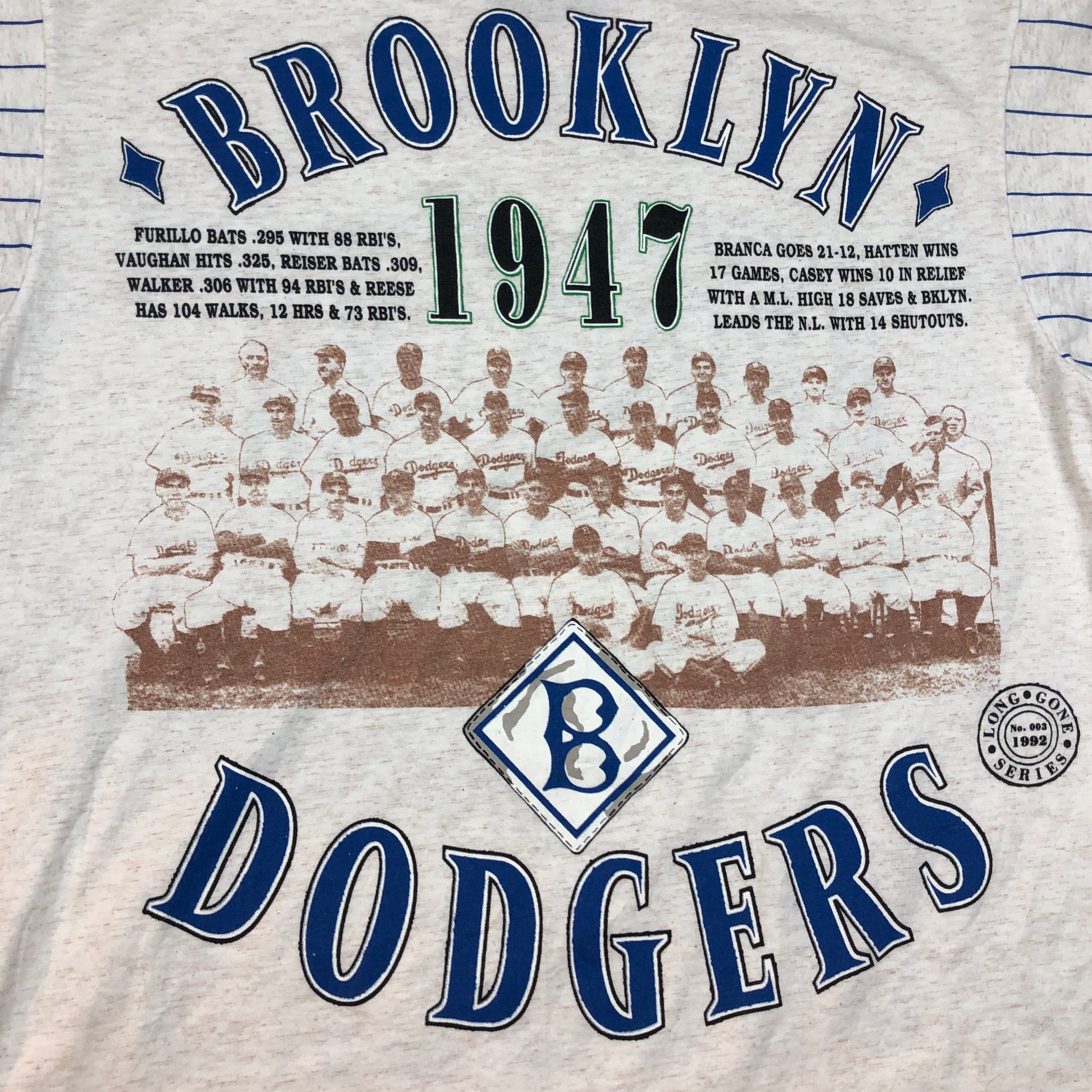 90s dodgers quarter sleeve t-shirt
