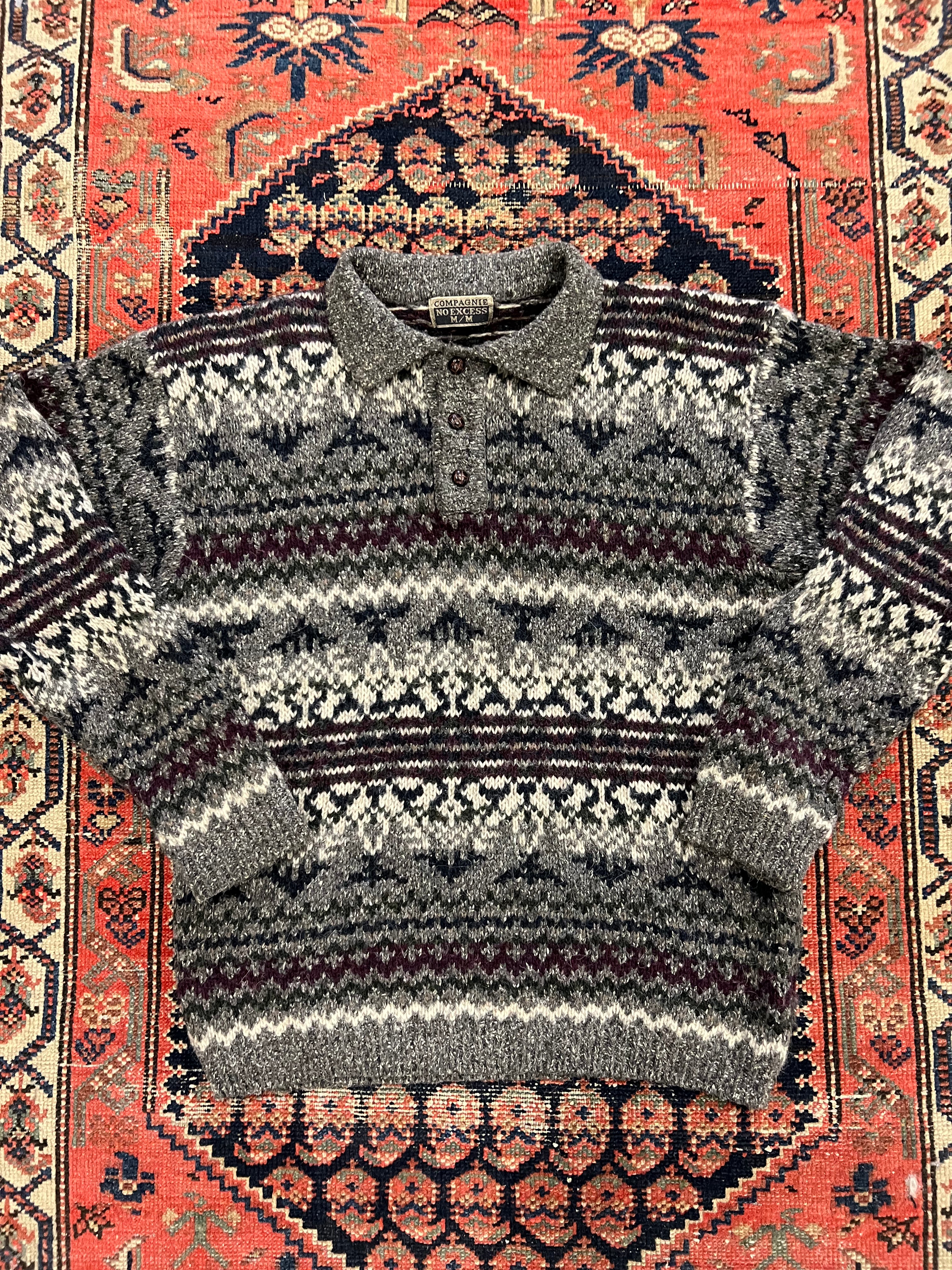 VINTAGE KNITTED SWEATER - M/L