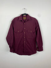 Load image into Gallery viewer, Vintage burgundy cotton button up