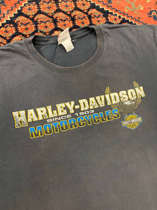 Vintage Front And Back Harley Davidson T Shirt - L