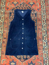 Load image into Gallery viewer, Vintage Navy Corduroy Dress - M