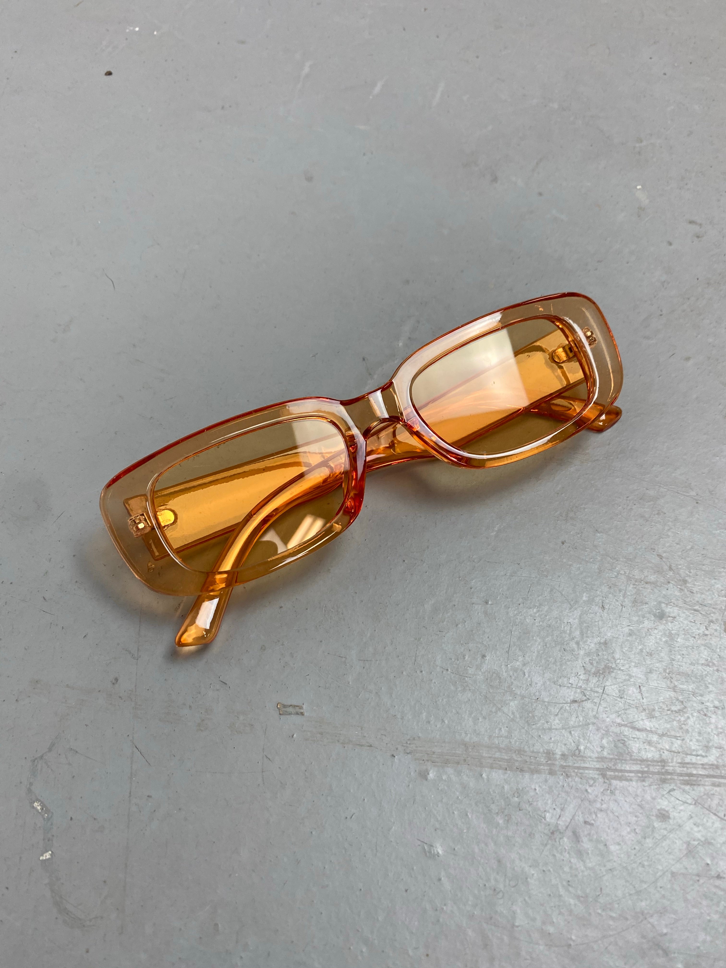 Retro orange sunglasses