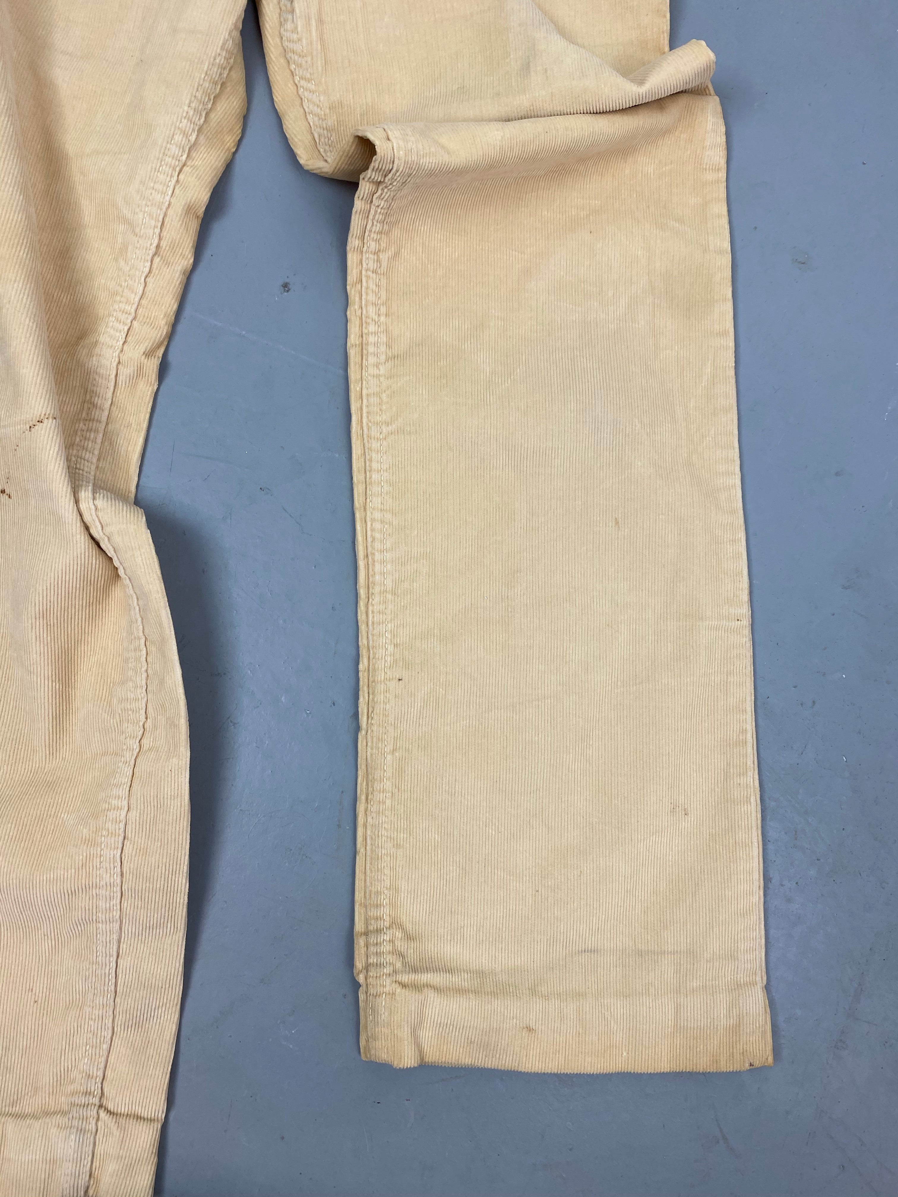 80s creme Wrangler Cord baggy pants