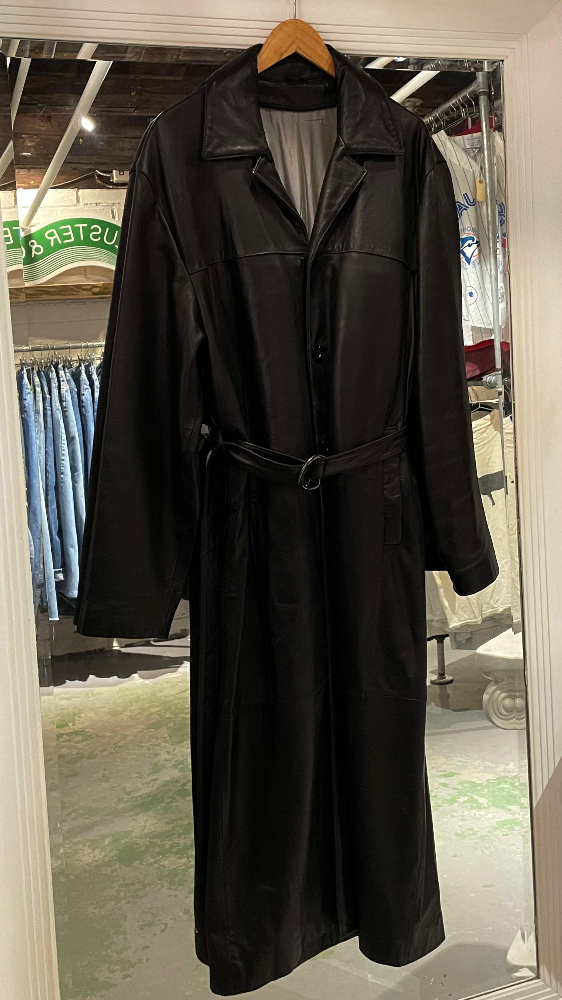 LEATHER TRENCH