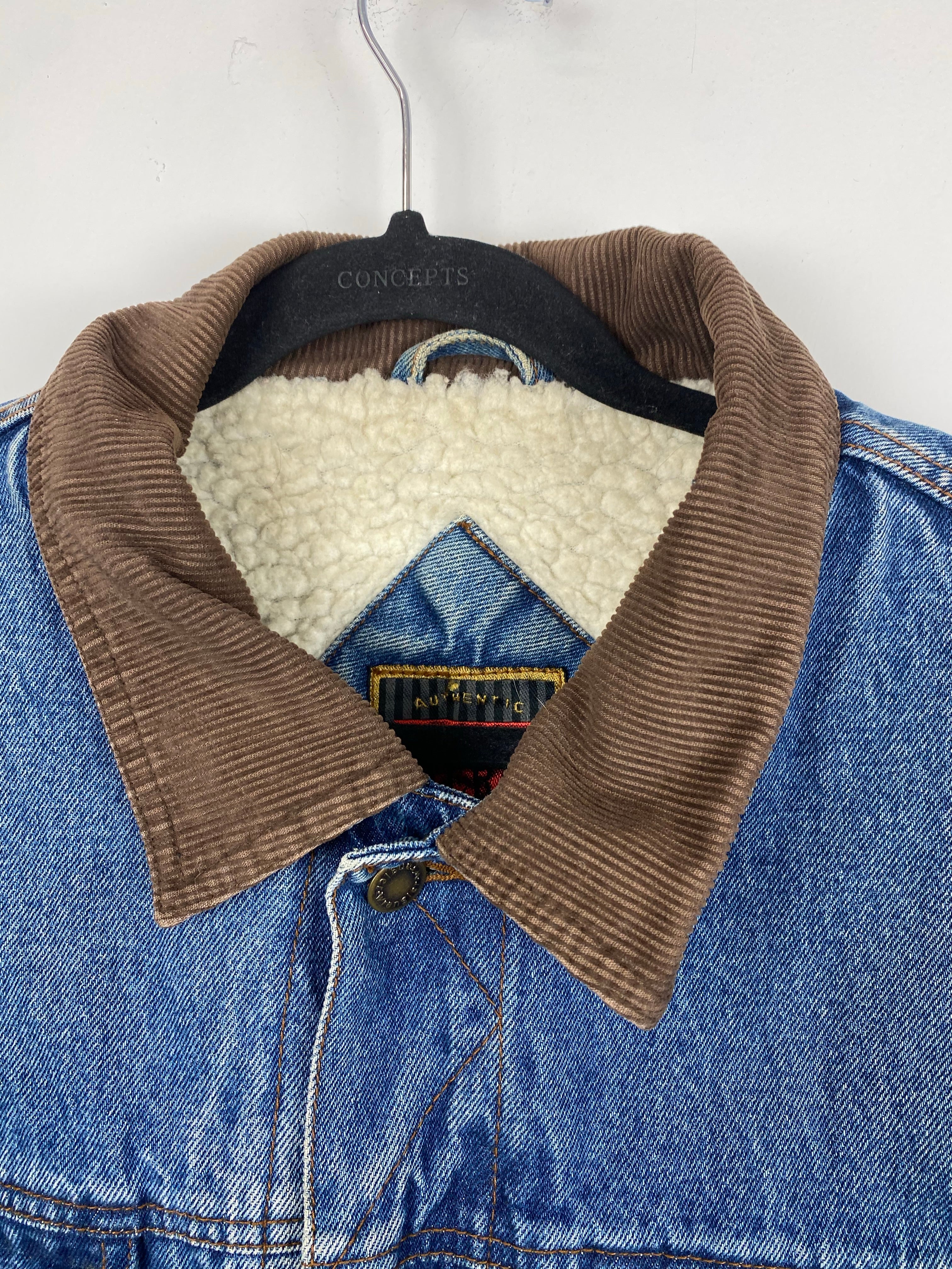 Vintage fur lined Wrangler jacket