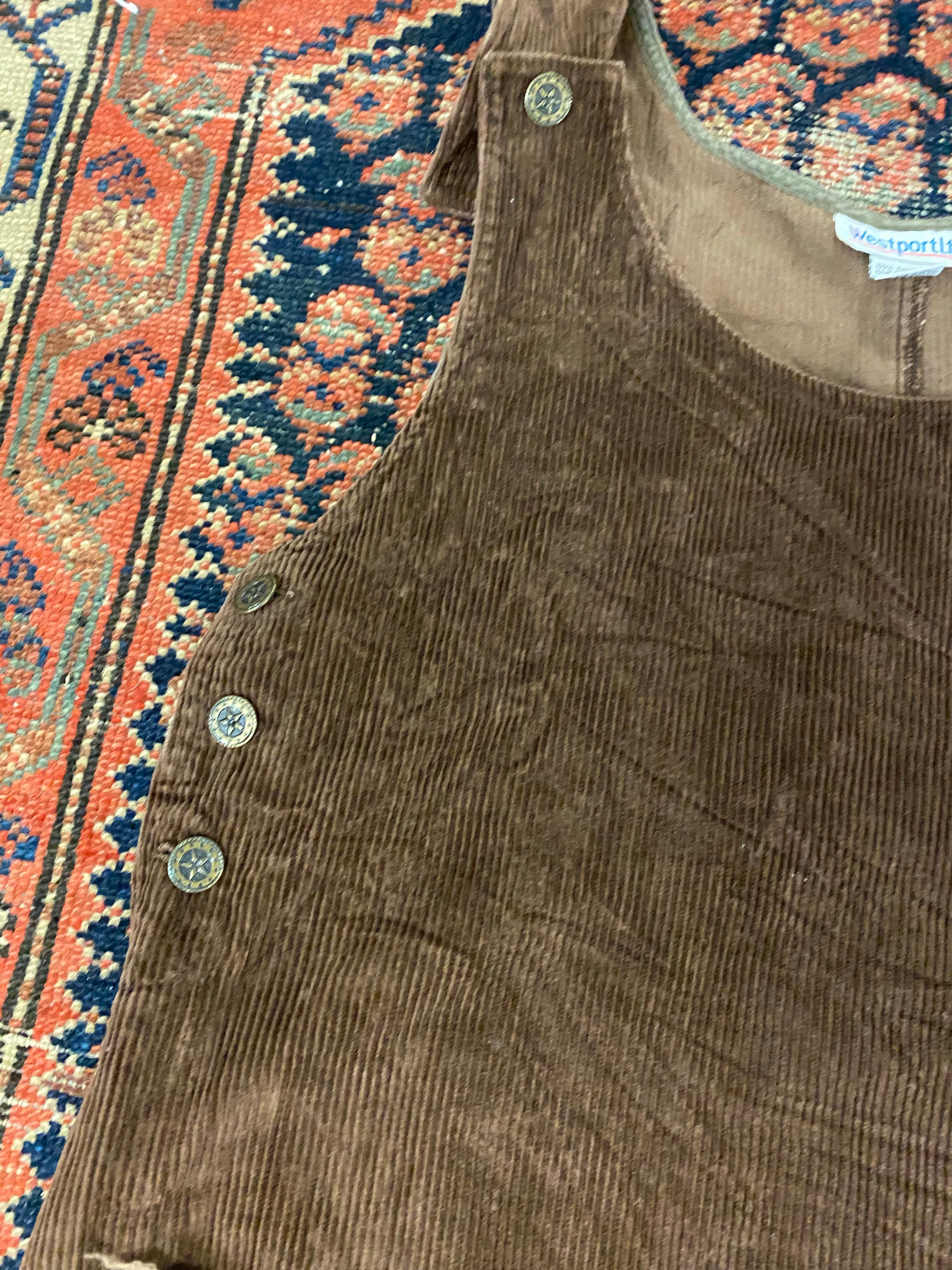 Vintage Corduroy Dress - S