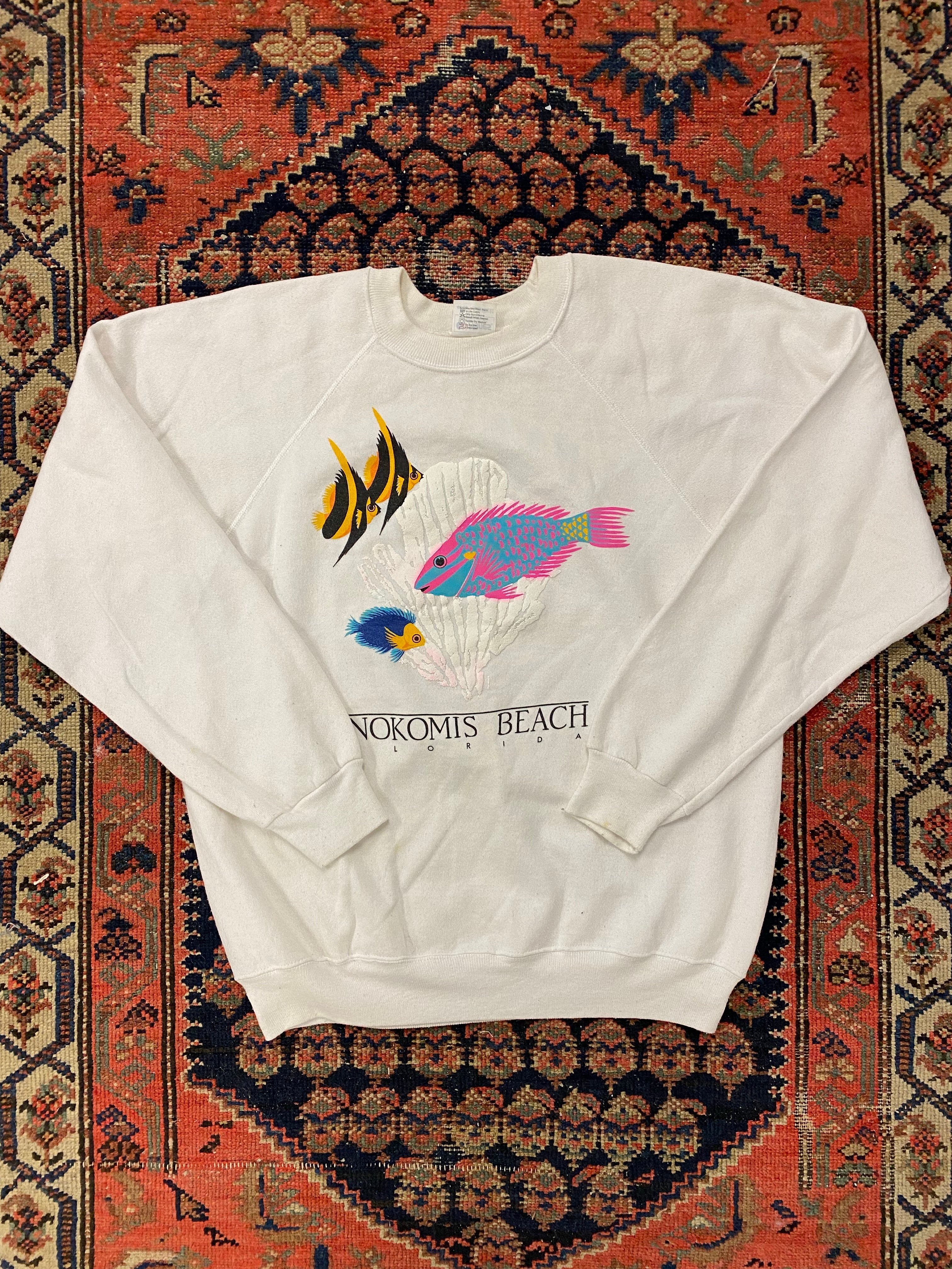 90s Fish Crewneck - L