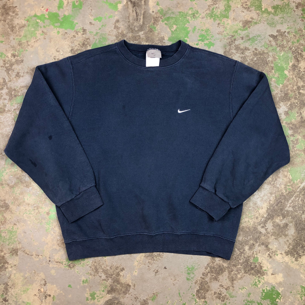 Navy hotsell nike sweatshirt