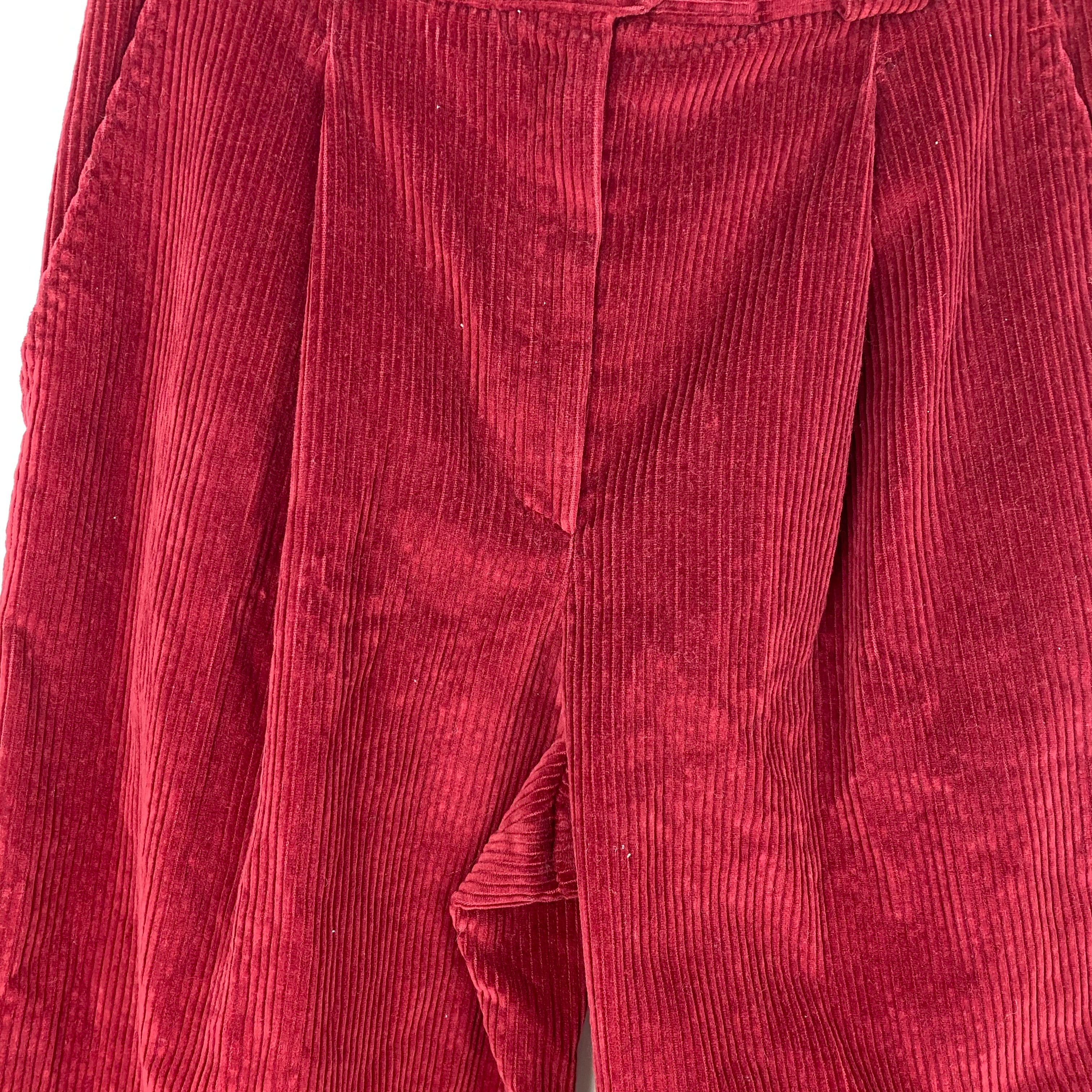 Vintage red cord pants