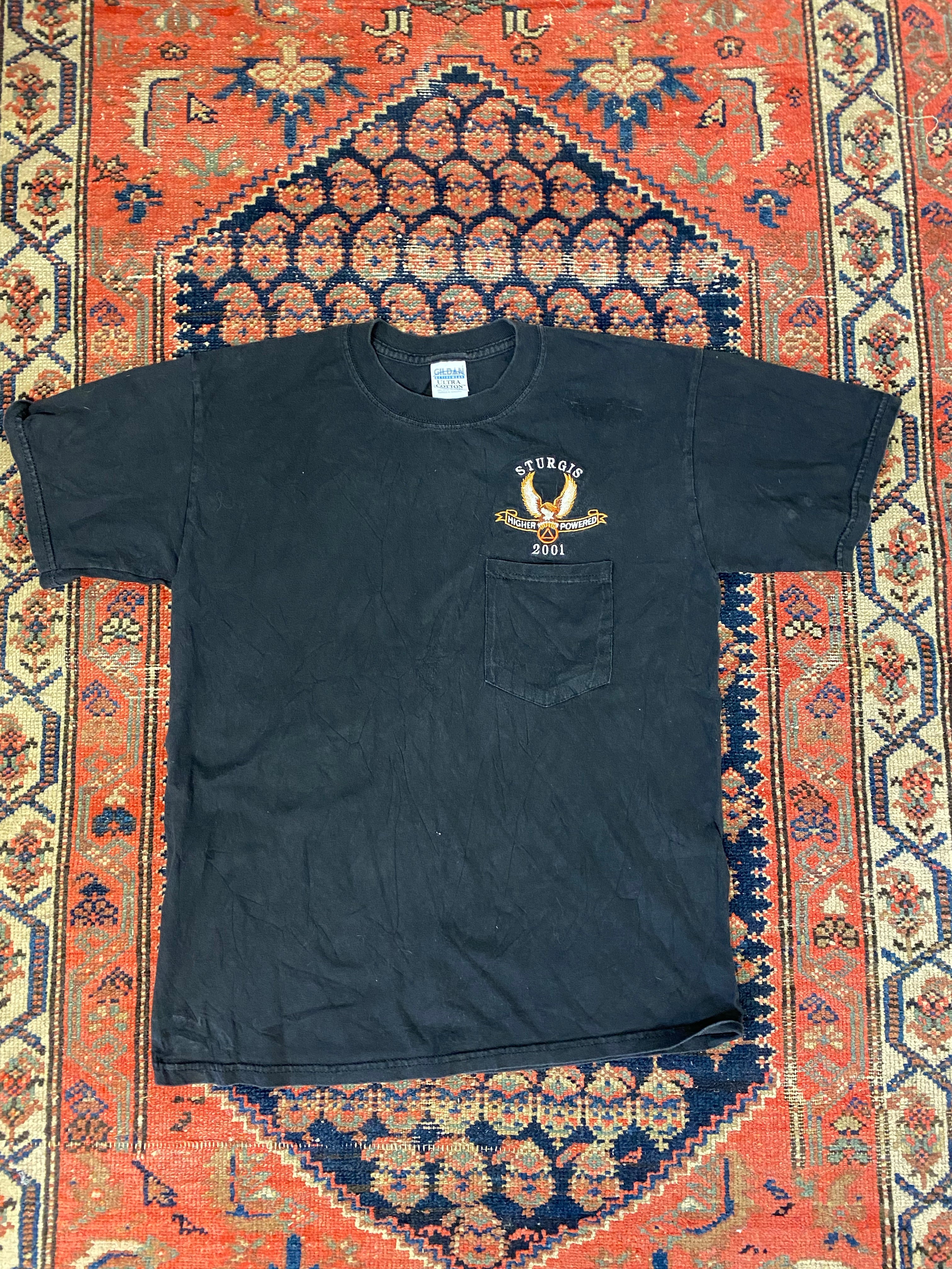 2001 Sturgis Embroidered Pocket T Shirt - S