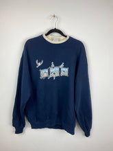 Load image into Gallery viewer, Vintage front and back bird bath crewneck