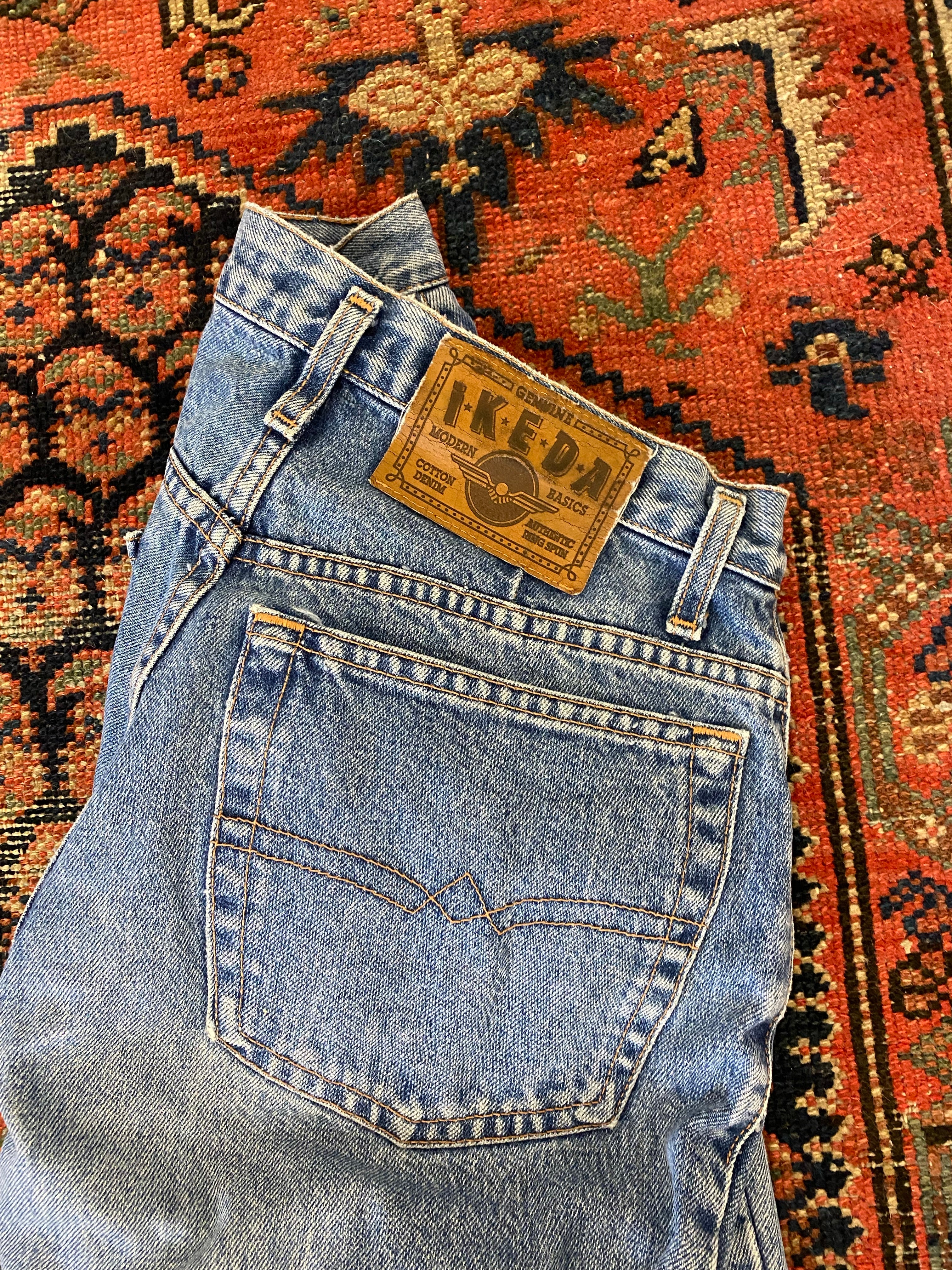 90s High Waisted Ikeda Denim Jeans - 26in