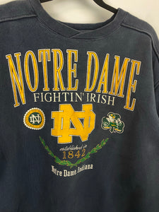 90s faded Notre Dame crewneck - M
