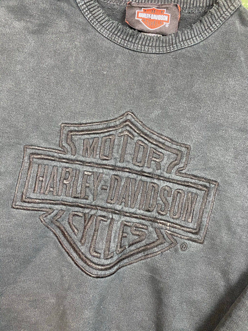 Vintage embroidered Harley crewneck