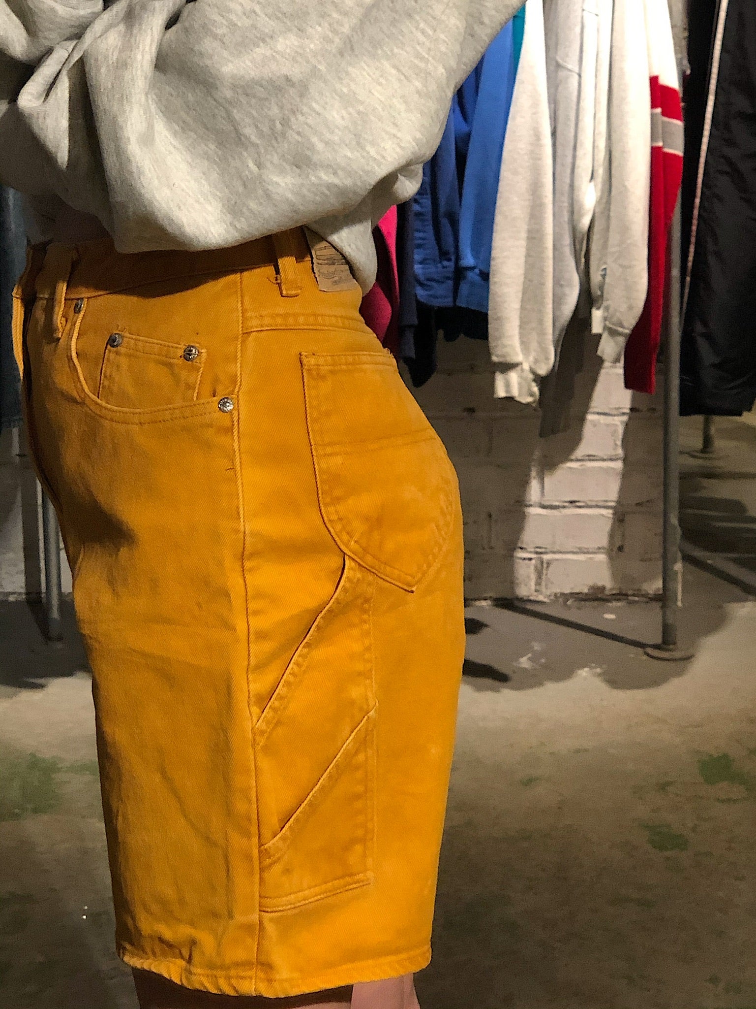 Vintage Mustard Carpenter Shorts